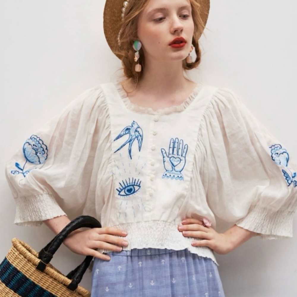 Unlogical Poem Crop Top S